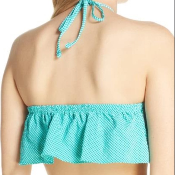 J. Crew Gingham Print Ruffle Bikini Top - Picture 2 of 6